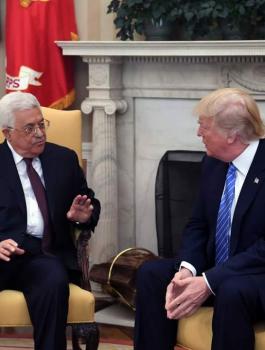 ترامب وعباس 