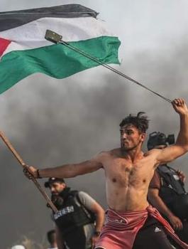 اصابة ايقونة فلسطين 