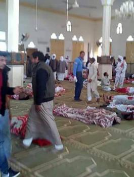 الهجوم على مسجد في سيناء 