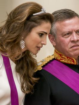 الملكة رانيا والسفارة الامريكية في القدس 