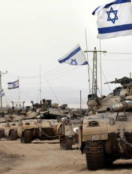 تدريبات اسرائيلية على حدود غزة 