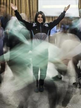 فتيات الدبكة في غزة 