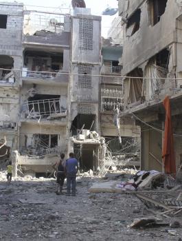 مخيم اليرموك فارغ تماماً من اللاجئين الفلسطينيين