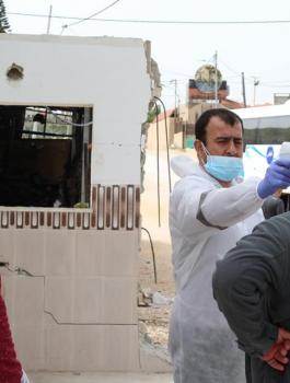 العمال الفلسطينيين في قلقيلية 