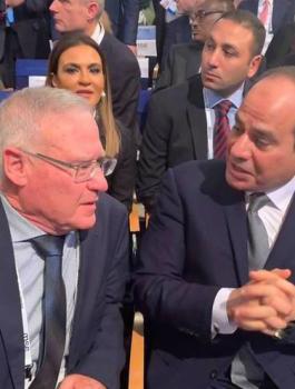 رئيس الاستخبارات الاسرائيلي والسيسي 