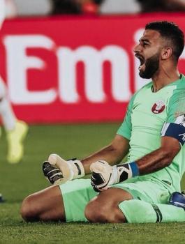 حارس المرمى القطري وميسيى 