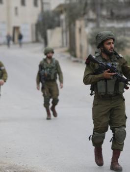 اطلاق النار على قوة للجيش الاسرائيلي في جنين 