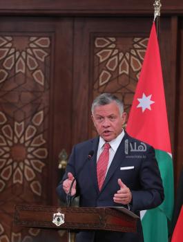 العاهل الاردني والقضية الفلسطينية 