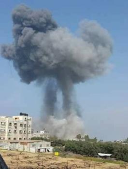 القصف على قطاع غزة 
