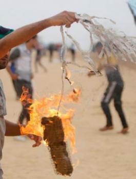 بالونات في مستوطنات غلاف غزة