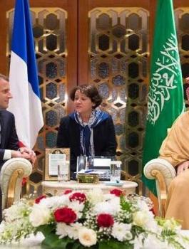 ماكرون في السعودية 
