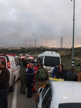 حادث سير شمال الخليل 