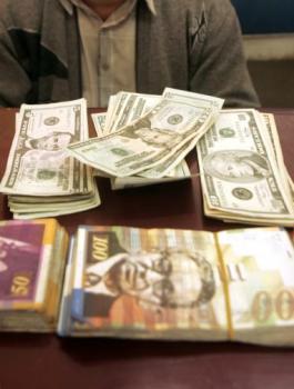 سعر صرف الدولار مقابل الشيقل 
