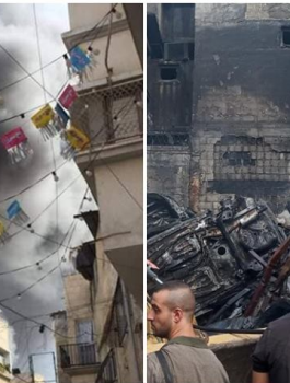 حريق في قلقيلية 