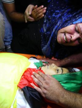 تشييع جثامين الشهداء الفلسطينيين 