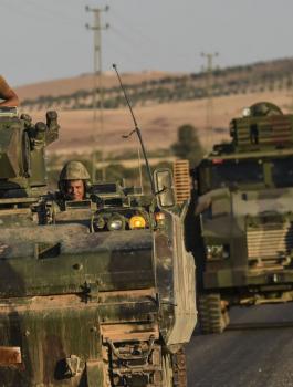 اشتباكات بين الجيش التركي والاكراد في سوريا 