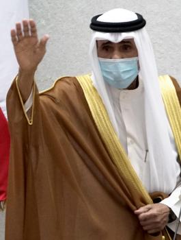 امير الكويت وفلسطين 