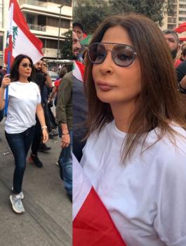 اليسا في تظاهرات لبنان 