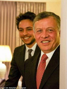 الملك عبد الله والامير حسين 