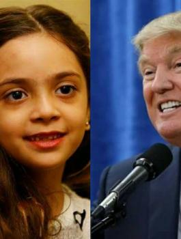 الطفلة بانا وترامب 