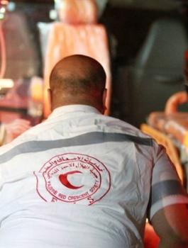 اضراب الهلال الاحمر في رام الله 