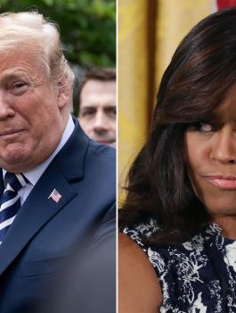 ميشال اوباما وترامب 