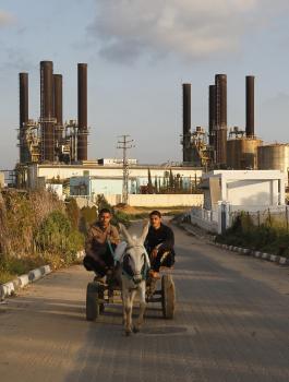 توقف محطة كهرباء غزة