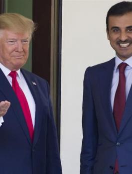 ترامب وامير قطر 