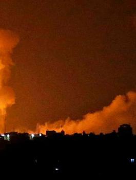 اسرائيل تقصف موقعا في غزة 