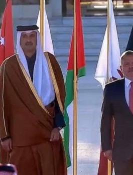 زيارة امير قطر الى الاردن 