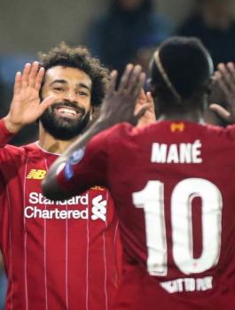 محرز ومحمد صلاح وليفربول 