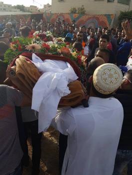 تشييع جثمات الشهيد صهيب مشاهرة