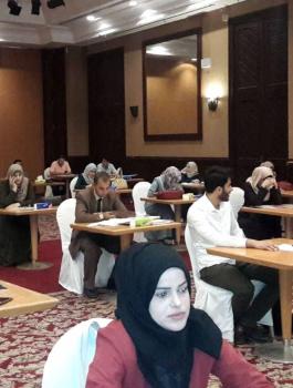 الوفد الكويتي للتعاقد مع معلمين فلسطينيين من قطاع غزة 