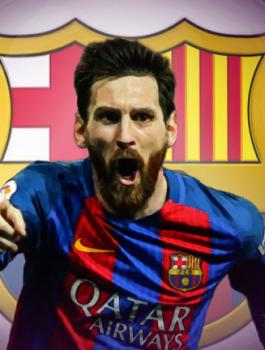 ميسي يمدد عقده مع برشلونة 