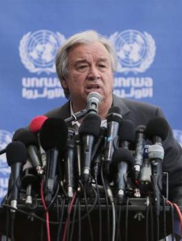 غوتيريس: أحلم أن أزور غزة مرة أخرى وأن تكون جزءاً من الدولة الفلسطينية