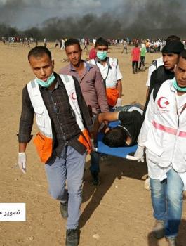 اصابات في قطاع غزة 