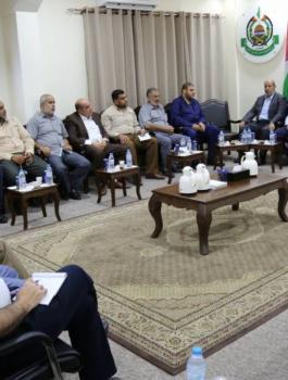 الوفد  الامني المصري وحماس  