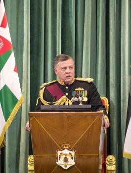 العاهل الاردني والقضية الفلسطينية 