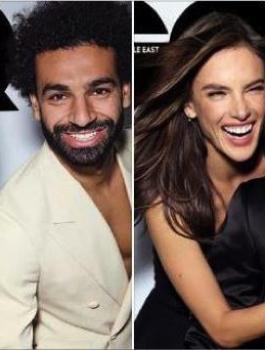 محمد صلاح مع عارضة ازياء برازيلية 