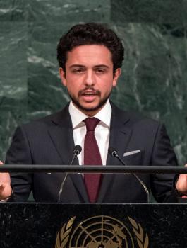 ولي العهد الاردني والقضية الفلسطينية 
