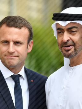 بن زايد وماكرون 