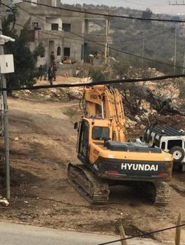 هدم في يعبد 