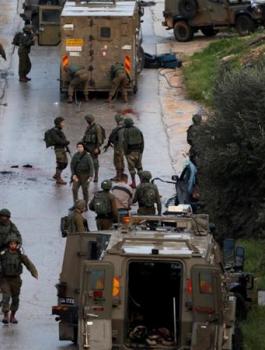 الجيش الاسرائيلي في رام الله 