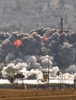 قتلى في حلب بغارة جوية 