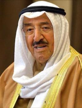 امير الكويت وميشال عون 