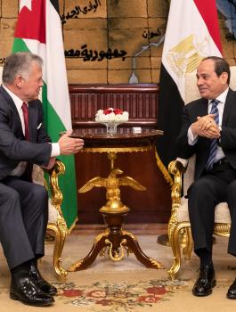 العاهل الاردني والسيسي 