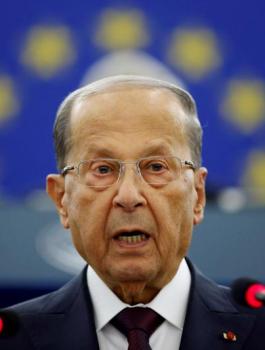 الرئيس اللبناني ميشال عون والفلسطينيين 