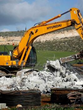 هدم منازل الفلسطينيين في نابلس 