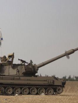 قصف مدفعي اسرائيلي على غزة 