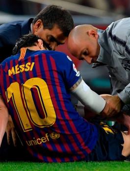 اصابة ميسي وبرشلونة 